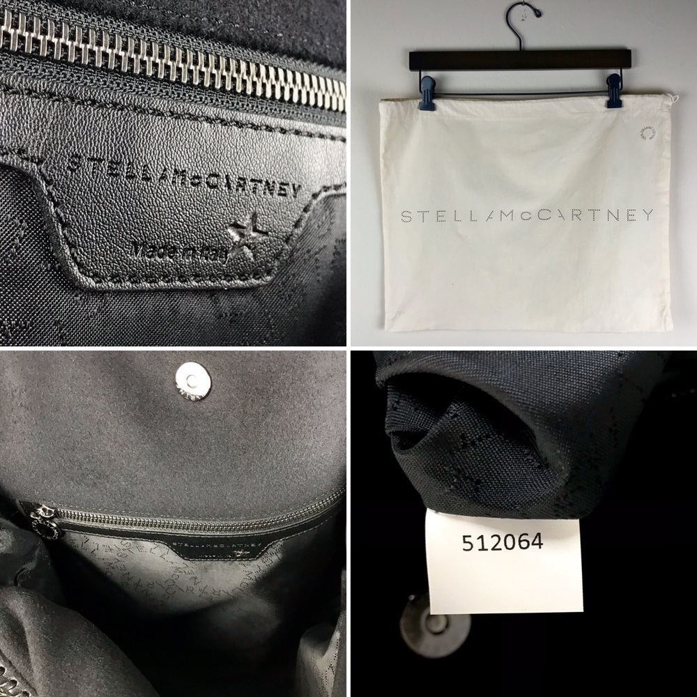 Stella McCartney Black Alter Faux Fur Tote Bag - Picture 8 of 8